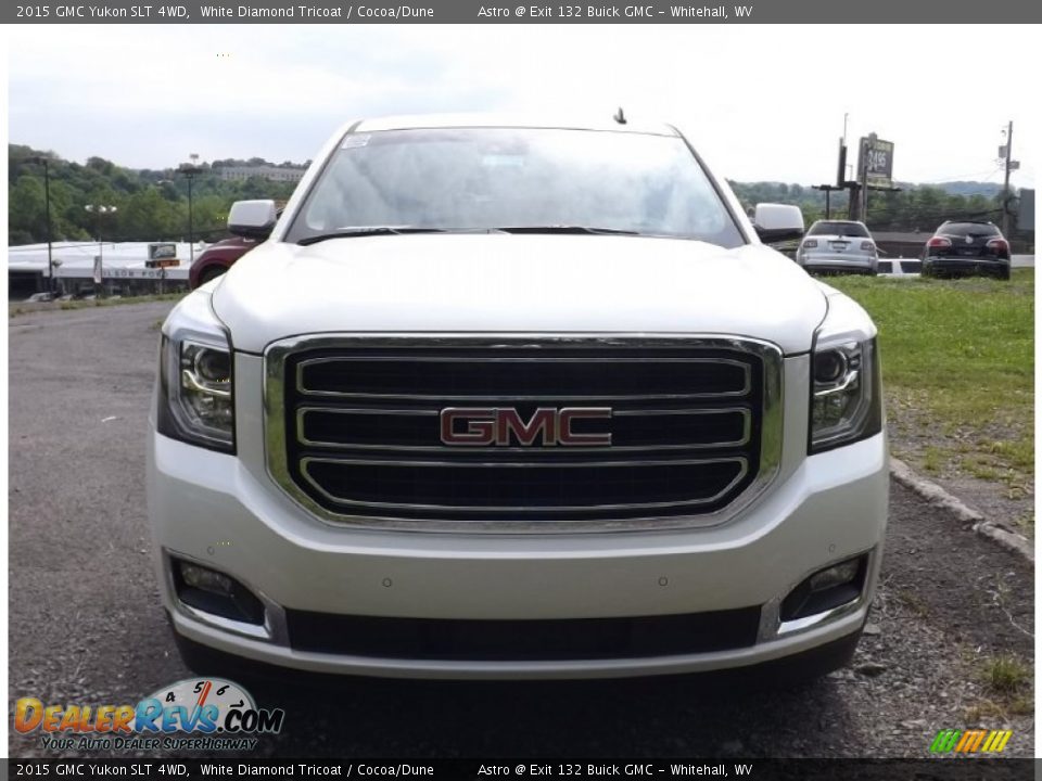2015 GMC Yukon SLT 4WD White Diamond Tricoat / Cocoa/Dune Photo #2