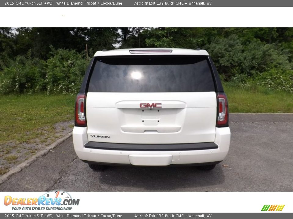 2015 GMC Yukon SLT 4WD White Diamond Tricoat / Cocoa/Dune Photo #5