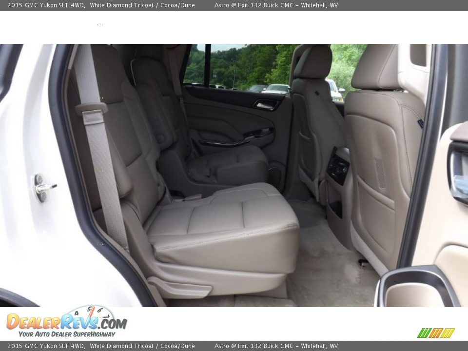 2015 GMC Yukon SLT 4WD White Diamond Tricoat / Cocoa/Dune Photo #10