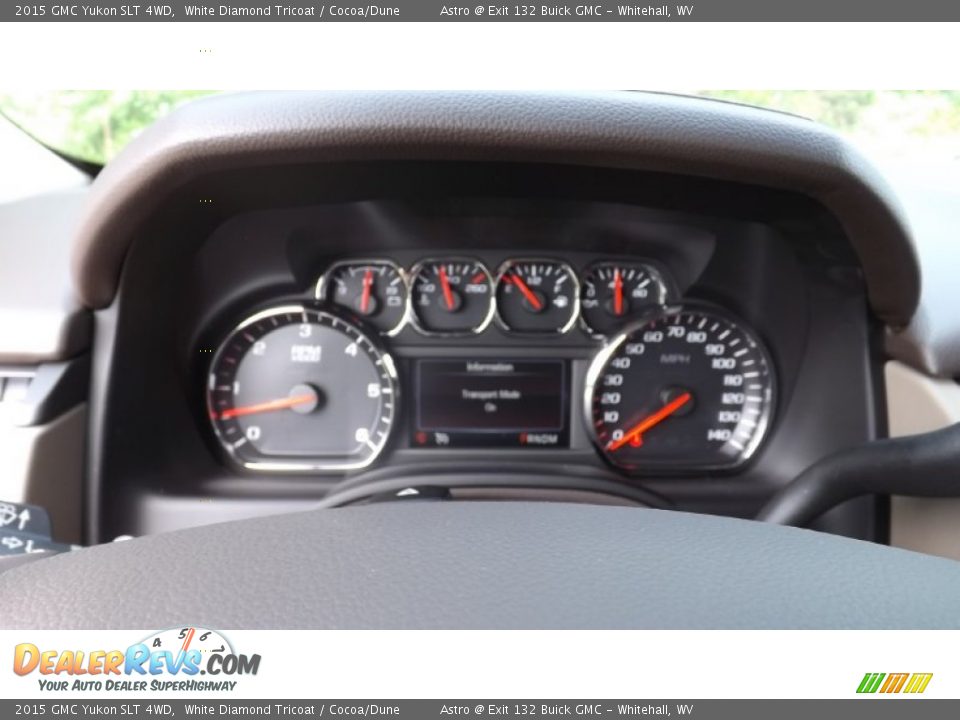 2015 GMC Yukon SLT 4WD White Diamond Tricoat / Cocoa/Dune Photo #14