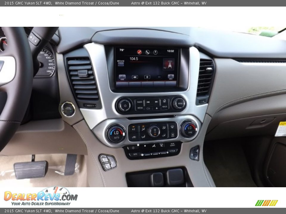 2015 GMC Yukon SLT 4WD White Diamond Tricoat / Cocoa/Dune Photo #15