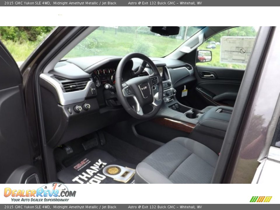 Jet Black Interior - 2015 GMC Yukon SLE 4WD Photo #12