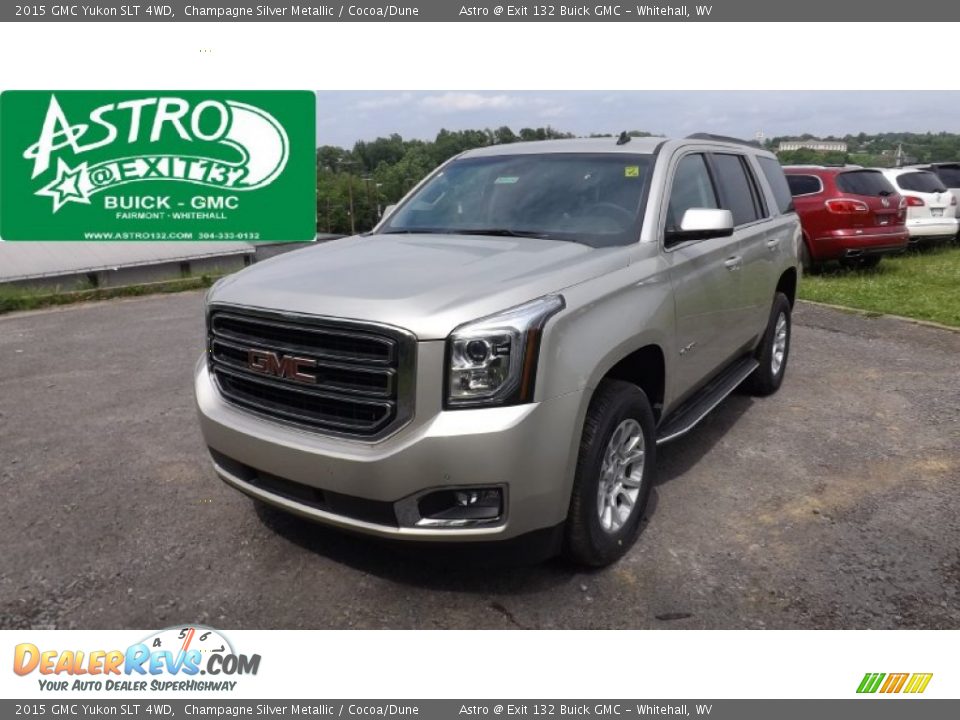 2015 GMC Yukon SLT 4WD Champagne Silver Metallic / Cocoa/Dune Photo #1