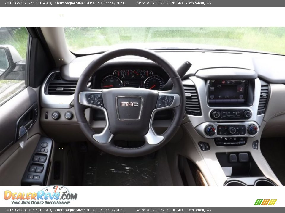 2015 GMC Yukon SLT 4WD Champagne Silver Metallic / Cocoa/Dune Photo #11