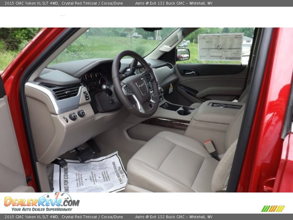 2015 GMC Yukon XL SLT 4WD Crystal Red Tintcoat / Cocoa/Dune Photo #13