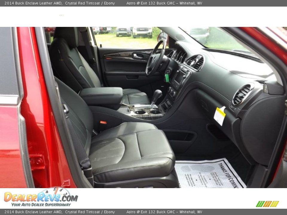 Ebony Interior - 2014 Buick Enclave Leather AWD Photo #9