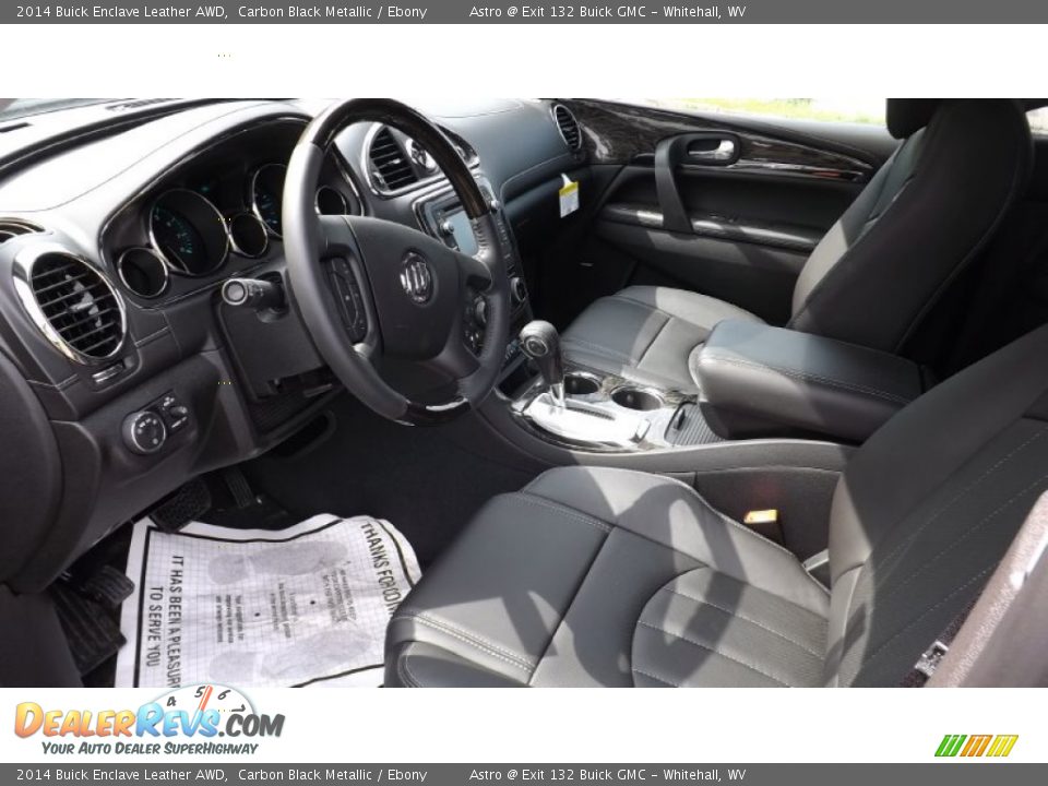 2014 Buick Enclave Leather AWD Carbon Black Metallic / Ebony Photo #13