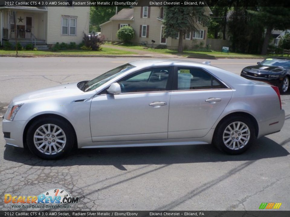 2012 Cadillac CTS 4 3.0 AWD Sedan Radiant Silver Metallic / Ebony/Ebony Photo #1