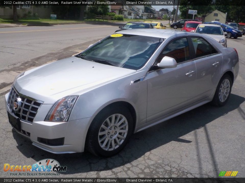 2012 Cadillac CTS 4 3.0 AWD Sedan Radiant Silver Metallic / Ebony/Ebony Photo #2