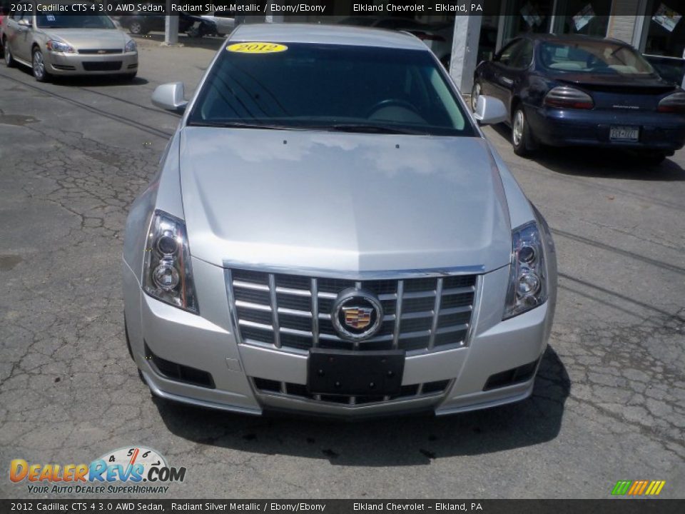 2012 Cadillac CTS 4 3.0 AWD Sedan Radiant Silver Metallic / Ebony/Ebony Photo #3