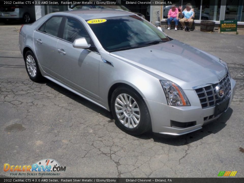 2012 Cadillac CTS 4 3.0 AWD Sedan Radiant Silver Metallic / Ebony/Ebony Photo #4