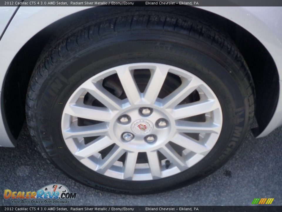 2012 Cadillac CTS 4 3.0 AWD Sedan Radiant Silver Metallic / Ebony/Ebony Photo #9