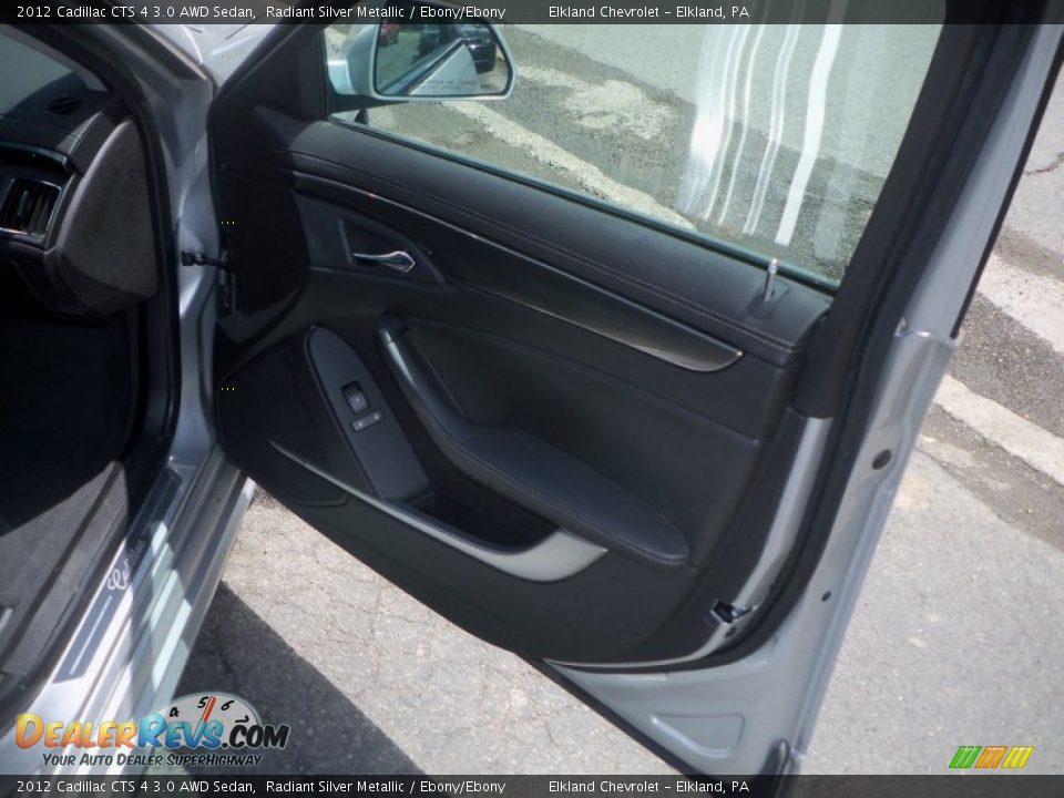 2012 Cadillac CTS 4 3.0 AWD Sedan Radiant Silver Metallic / Ebony/Ebony Photo #11