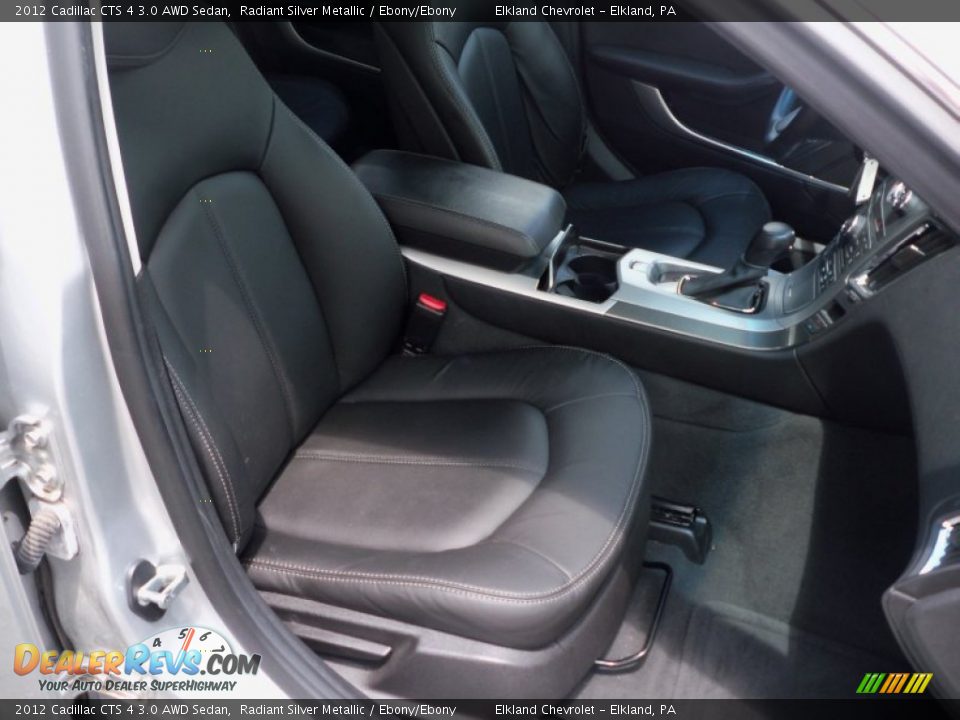 2012 Cadillac CTS 4 3.0 AWD Sedan Radiant Silver Metallic / Ebony/Ebony Photo #12