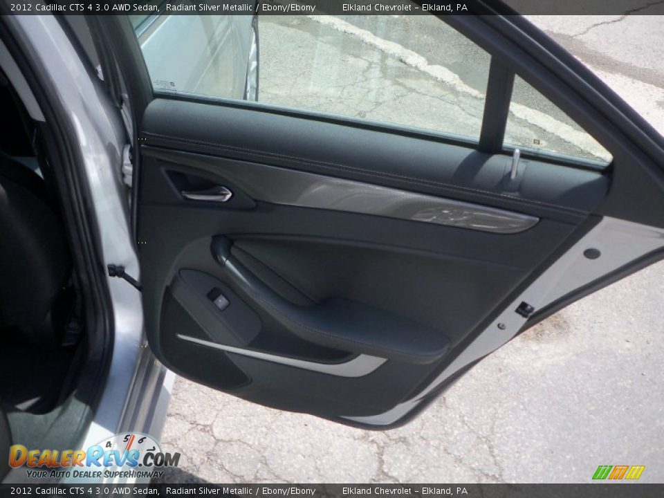2012 Cadillac CTS 4 3.0 AWD Sedan Radiant Silver Metallic / Ebony/Ebony Photo #13