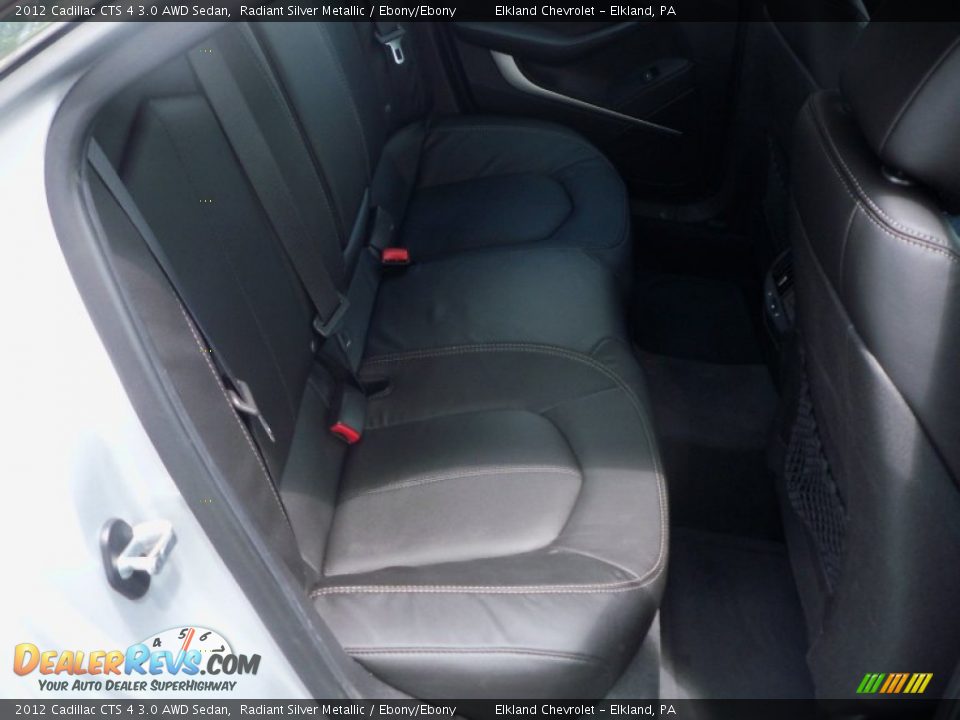 2012 Cadillac CTS 4 3.0 AWD Sedan Radiant Silver Metallic / Ebony/Ebony Photo #14