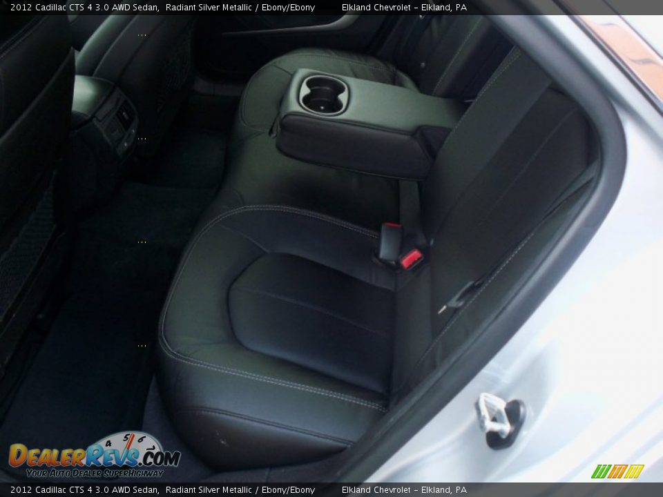 2012 Cadillac CTS 4 3.0 AWD Sedan Radiant Silver Metallic / Ebony/Ebony Photo #16