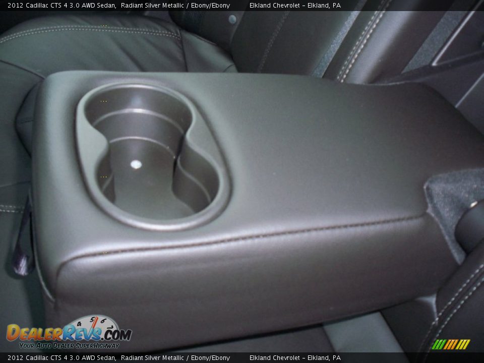 2012 Cadillac CTS 4 3.0 AWD Sedan Radiant Silver Metallic / Ebony/Ebony Photo #17