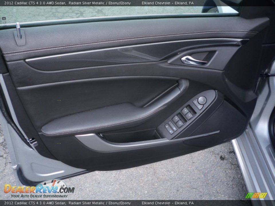 2012 Cadillac CTS 4 3.0 AWD Sedan Radiant Silver Metallic / Ebony/Ebony Photo #19