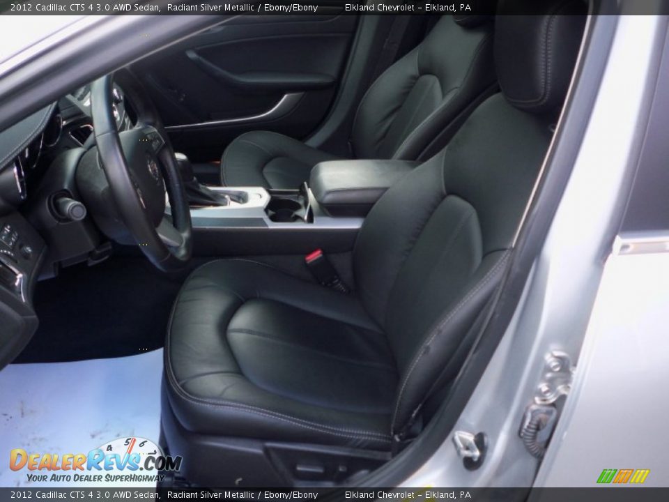 2012 Cadillac CTS 4 3.0 AWD Sedan Radiant Silver Metallic / Ebony/Ebony Photo #21