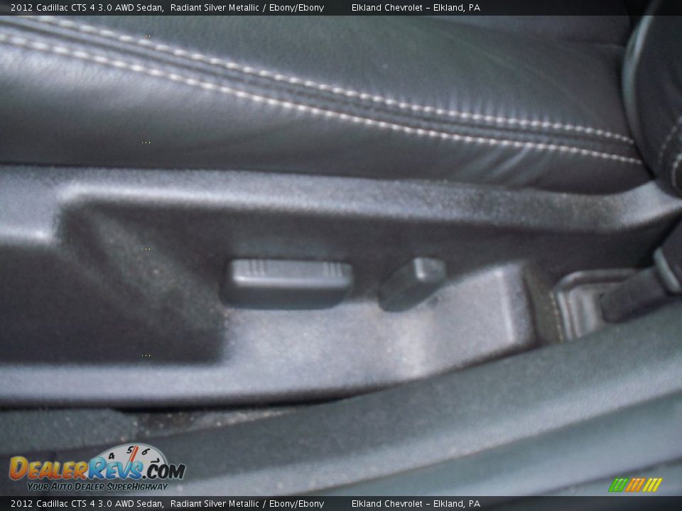 2012 Cadillac CTS 4 3.0 AWD Sedan Radiant Silver Metallic / Ebony/Ebony Photo #22