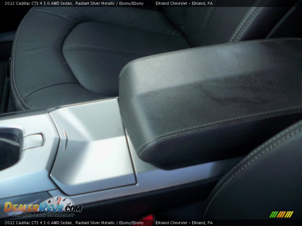 2012 Cadillac CTS 4 3.0 AWD Sedan Radiant Silver Metallic / Ebony/Ebony Photo #23