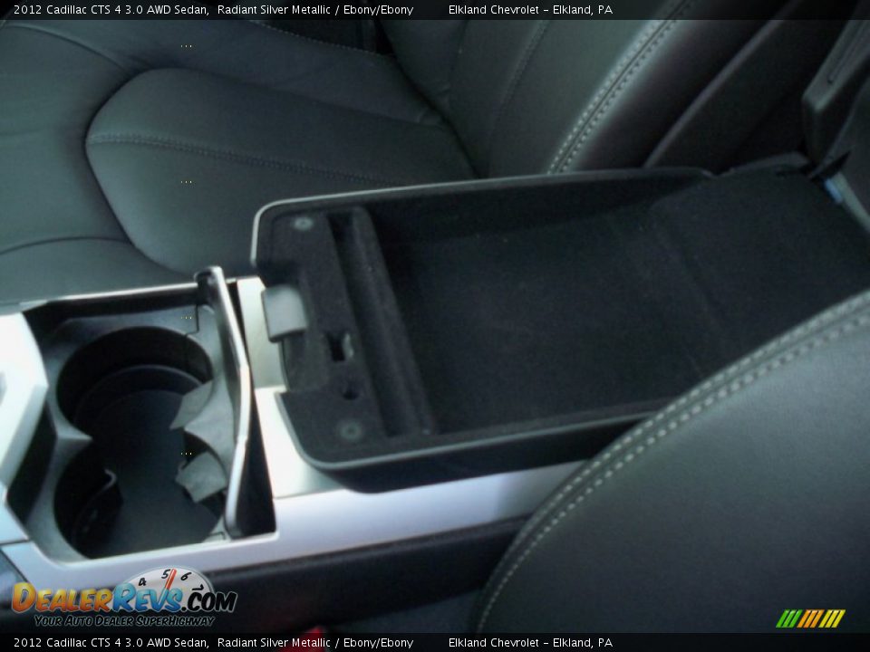 2012 Cadillac CTS 4 3.0 AWD Sedan Radiant Silver Metallic / Ebony/Ebony Photo #24