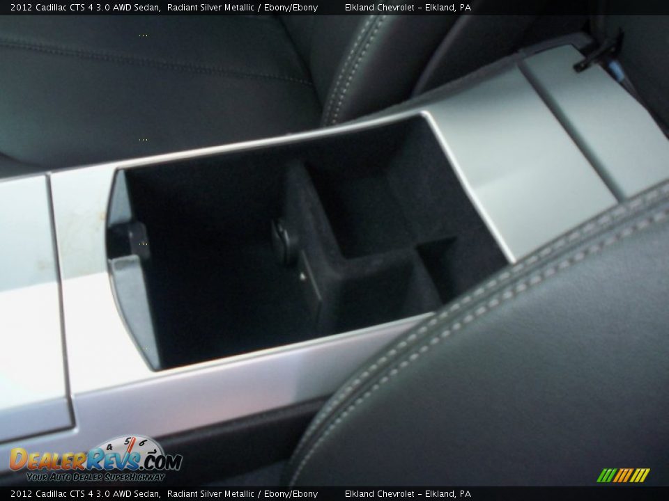 2012 Cadillac CTS 4 3.0 AWD Sedan Radiant Silver Metallic / Ebony/Ebony Photo #25