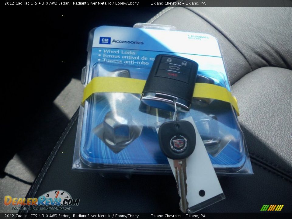 2012 Cadillac CTS 4 3.0 AWD Sedan Radiant Silver Metallic / Ebony/Ebony Photo #27