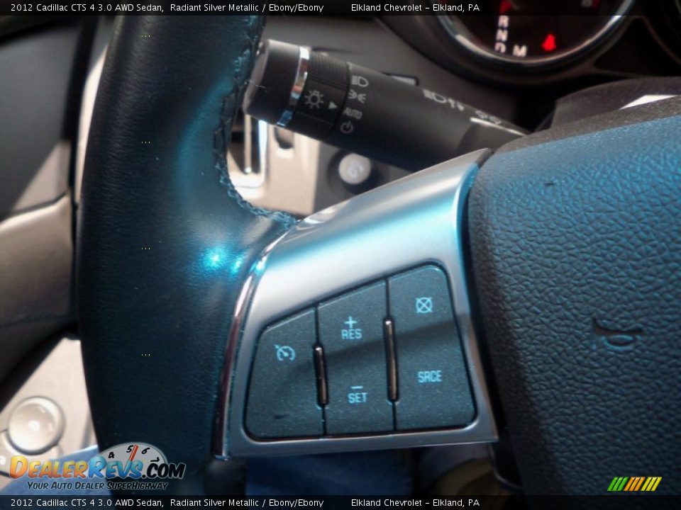 2012 Cadillac CTS 4 3.0 AWD Sedan Radiant Silver Metallic / Ebony/Ebony Photo #29