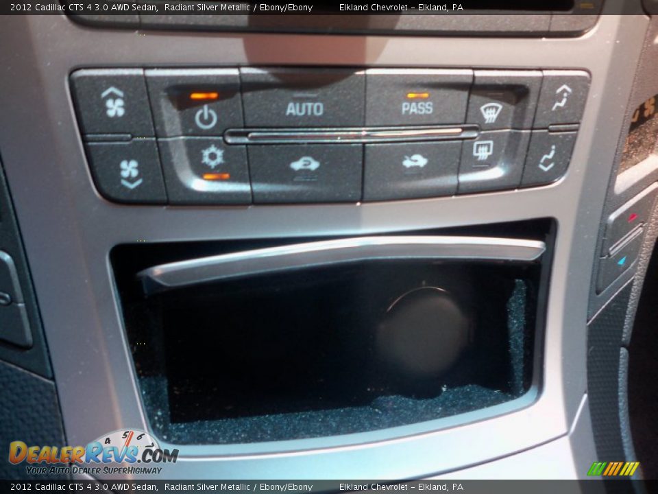 2012 Cadillac CTS 4 3.0 AWD Sedan Radiant Silver Metallic / Ebony/Ebony Photo #34