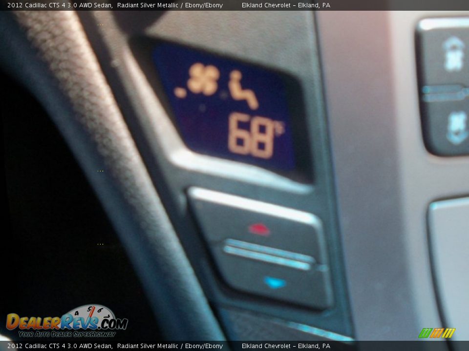2012 Cadillac CTS 4 3.0 AWD Sedan Radiant Silver Metallic / Ebony/Ebony Photo #35
