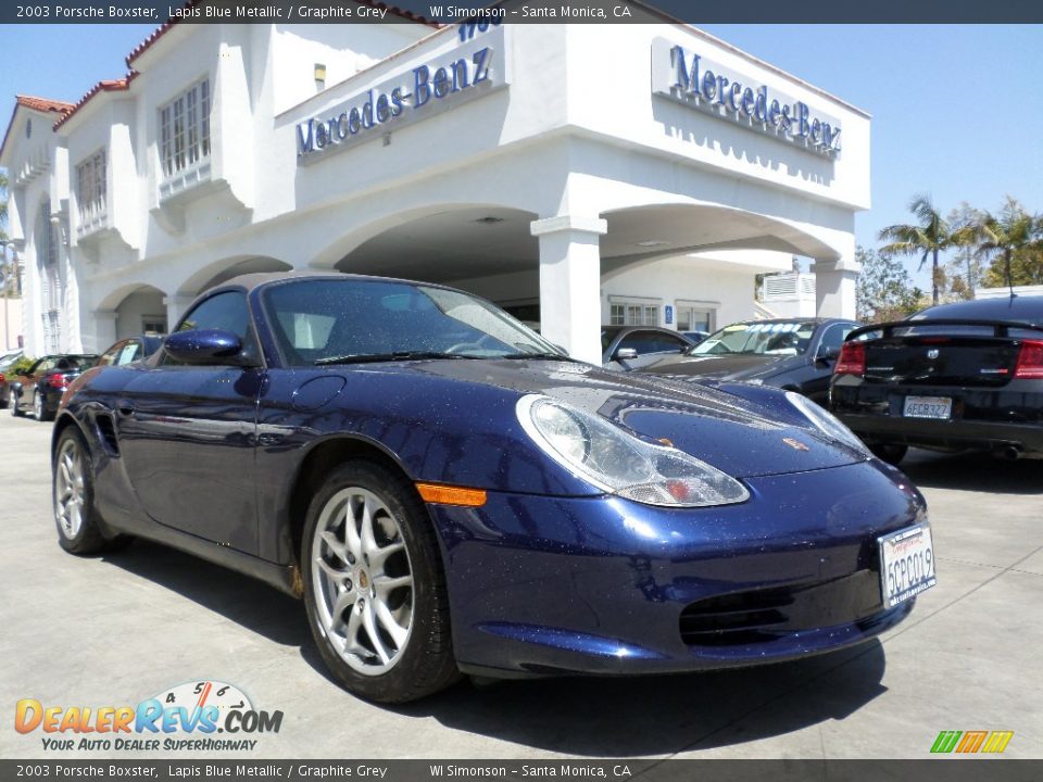 2003 Porsche Boxster Lapis Blue Metallic / Graphite Grey Photo #1