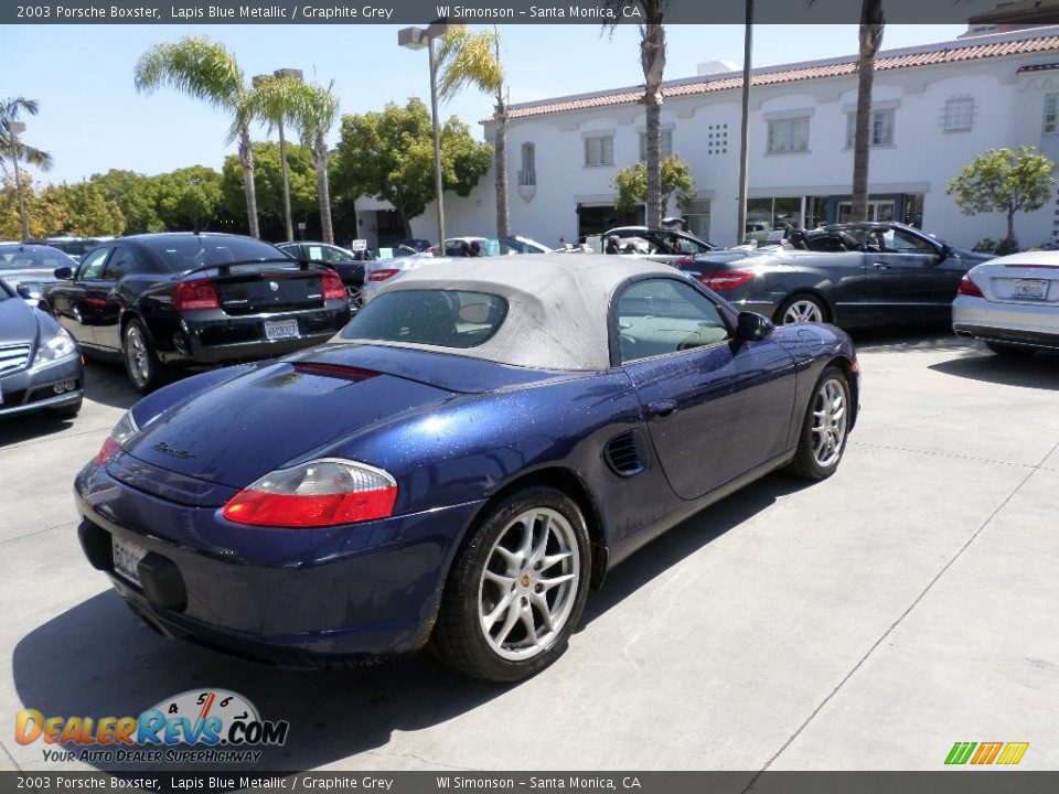 2003 Porsche Boxster Lapis Blue Metallic / Graphite Grey Photo #2