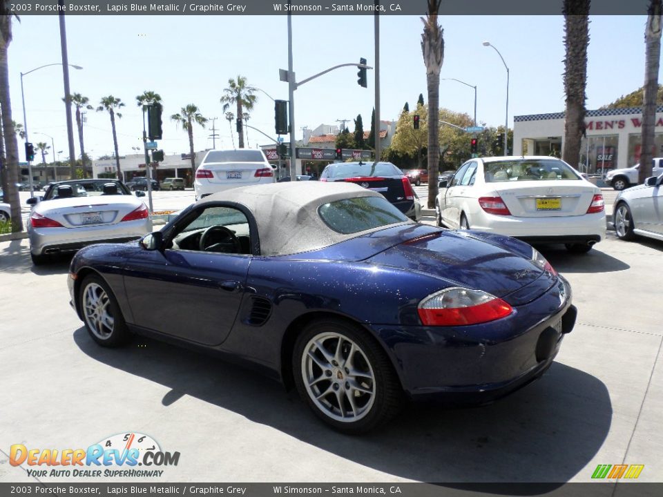 2003 Porsche Boxster Lapis Blue Metallic / Graphite Grey Photo #4