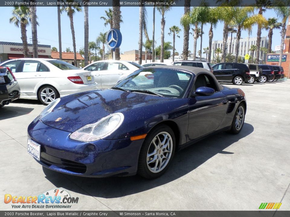 2003 Porsche Boxster Lapis Blue Metallic / Graphite Grey Photo #5
