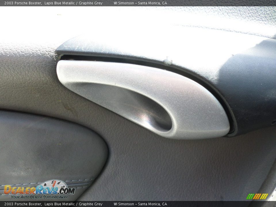 2003 Porsche Boxster Lapis Blue Metallic / Graphite Grey Photo #7