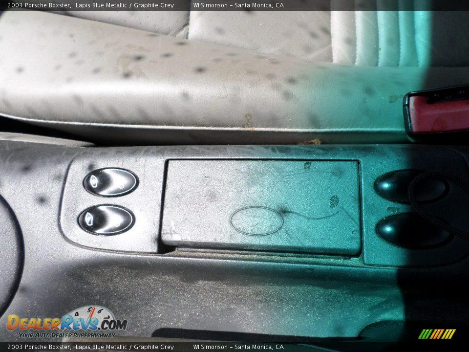 2003 Porsche Boxster Lapis Blue Metallic / Graphite Grey Photo #10