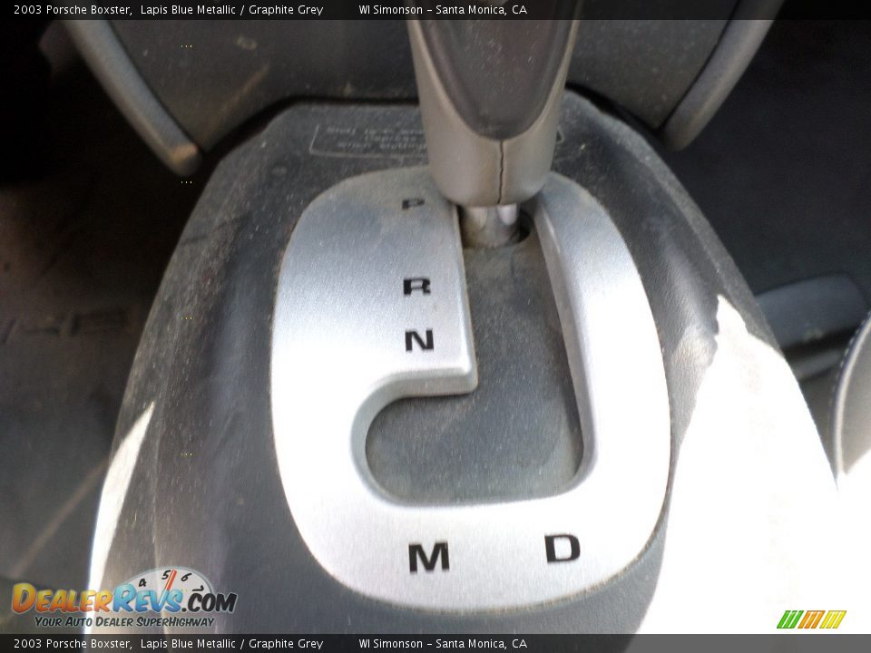 2003 Porsche Boxster Lapis Blue Metallic / Graphite Grey Photo #11