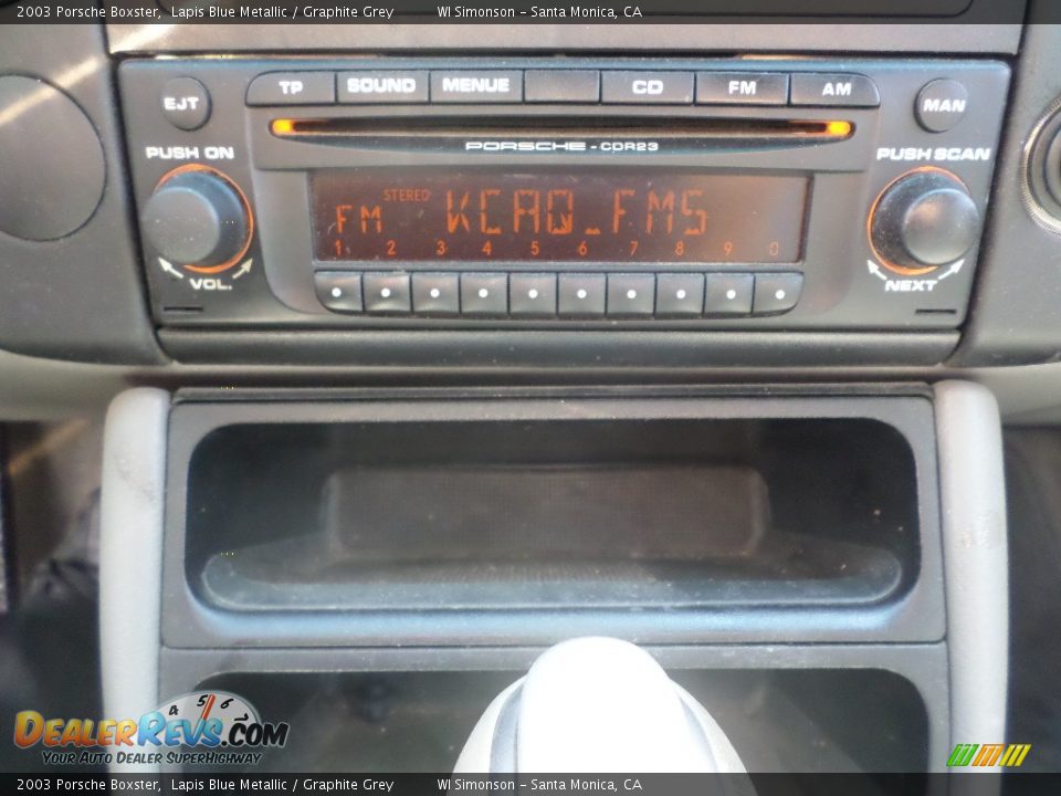 2003 Porsche Boxster Lapis Blue Metallic / Graphite Grey Photo #12