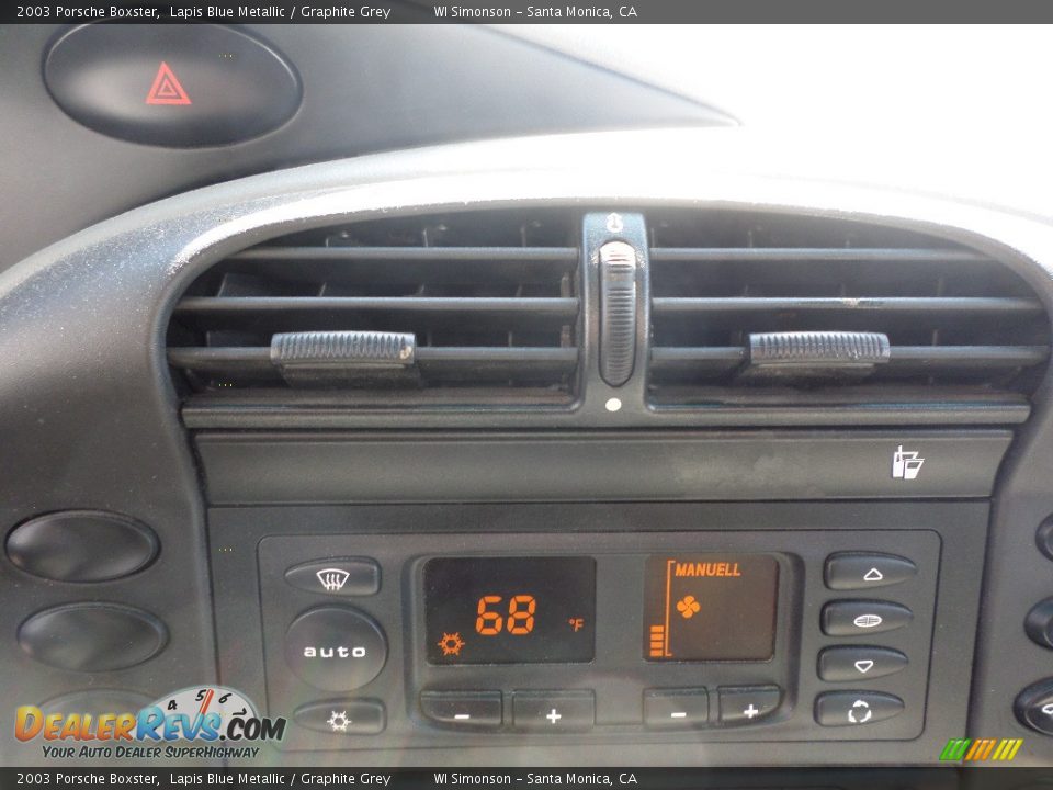 2003 Porsche Boxster Lapis Blue Metallic / Graphite Grey Photo #13