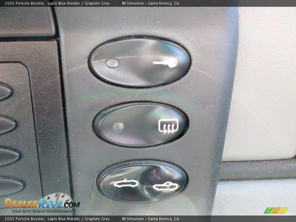 2003 Porsche Boxster Lapis Blue Metallic / Graphite Grey Photo #14