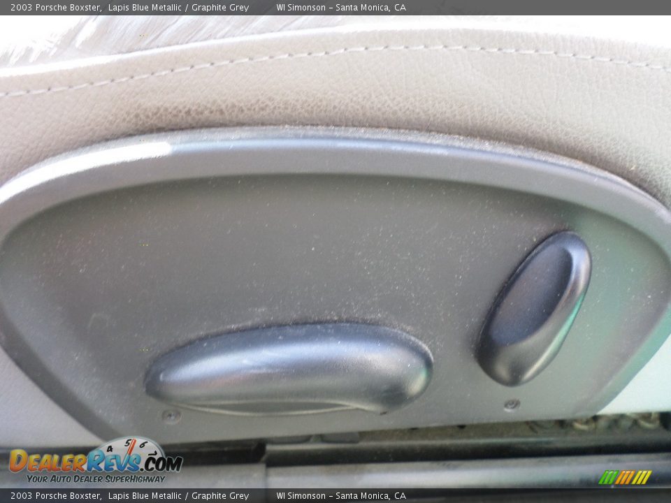 2003 Porsche Boxster Lapis Blue Metallic / Graphite Grey Photo #17