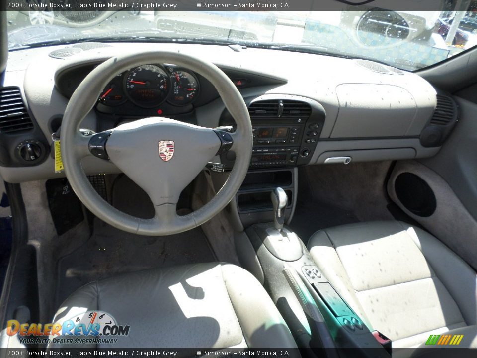 2003 Porsche Boxster Lapis Blue Metallic / Graphite Grey Photo #18