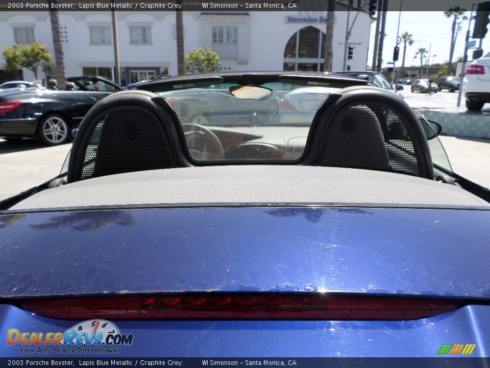2003 Porsche Boxster Lapis Blue Metallic / Graphite Grey Photo #19