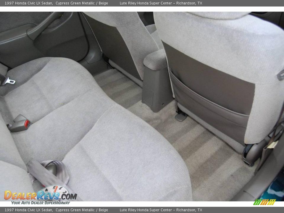 1997 Honda Civic LX Sedan Cypress Green Metallic / Beige Photo #34