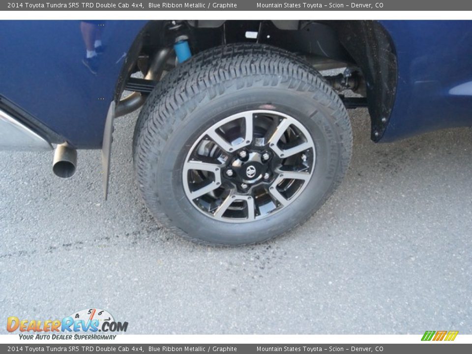2014 Toyota Tundra SR5 TRD Double Cab 4x4 Blue Ribbon Metallic / Graphite Photo #9