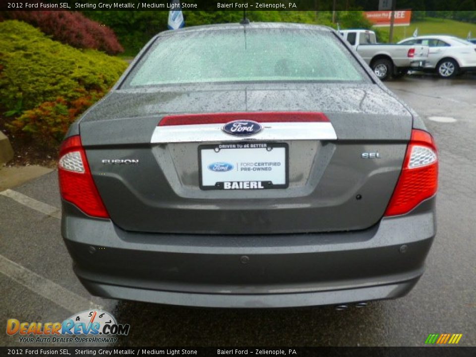 2012 Ford Fusion SEL Sterling Grey Metallic / Medium Light Stone Photo #6