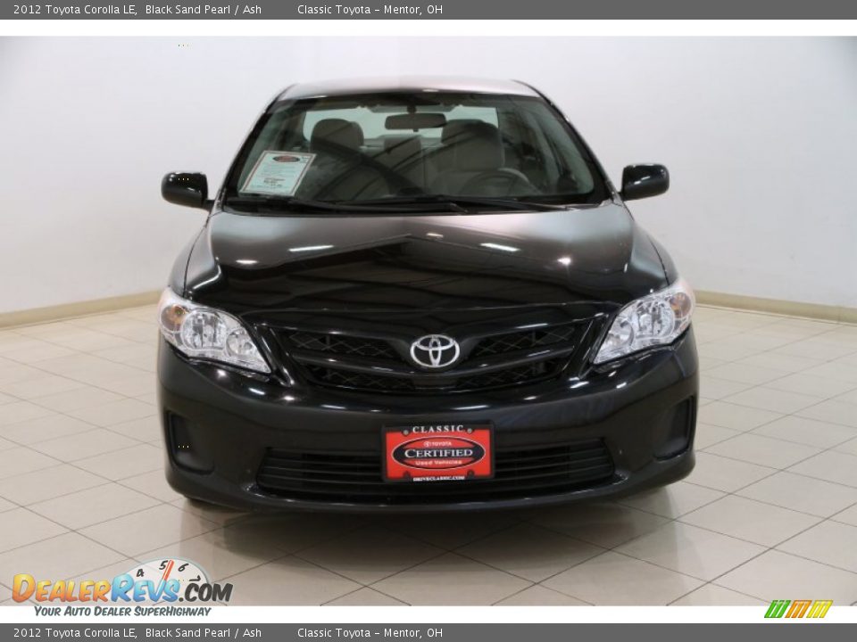 2012 Toyota Corolla LE Black Sand Pearl / Ash Photo #2
