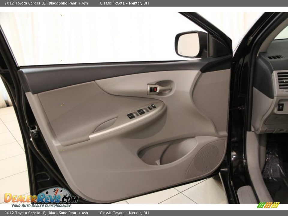 2012 Toyota Corolla LE Black Sand Pearl / Ash Photo #4